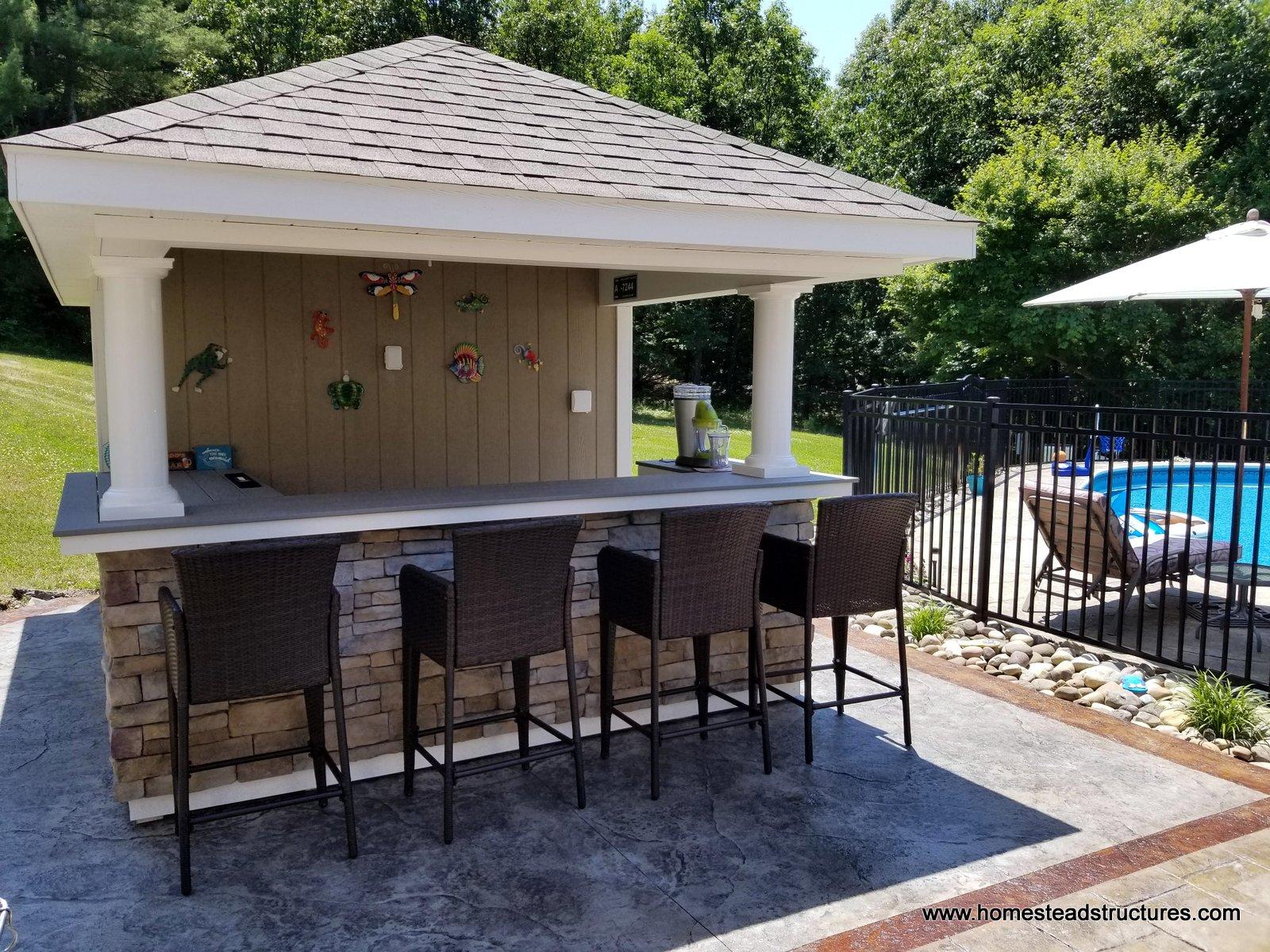 Backyard Pool Cabana Bar at Joan Byrd blog